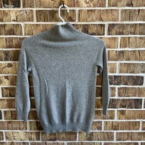J. Crew Heather Gray Turtleneck Sweater